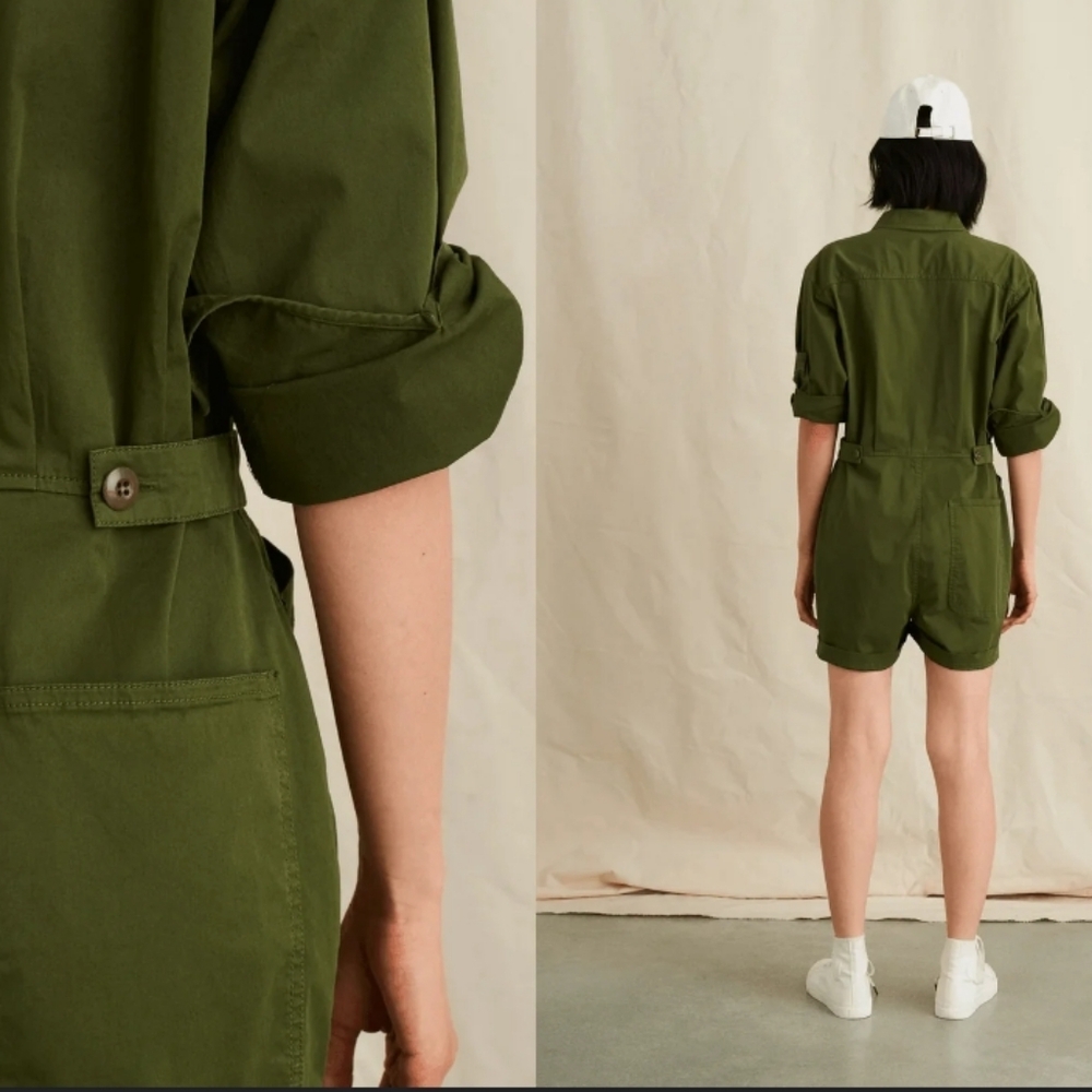 Alex Mill Long Sleeve Short Standard Jumpsuit - Picture 3 of 9